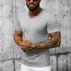 New Herren T-shirt JS/712007Z Herren T-shirts Ohne Print
