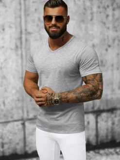 New Herren T-shirt JS/712007Z Herren T-shirts Ohne Print