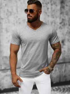 New Herren T-shirt JS/712007Z Herren T-shirts Ohne Print
