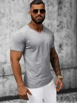 New Herren T-shirt JS/712007Z Herren T-shirts Ohne Print