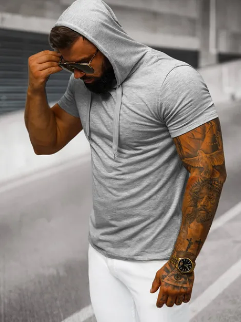 Hot Herren T-shirt JS/8T89/2 Herren T-shirts Mit Kapuze | T-shirts Ohne Print