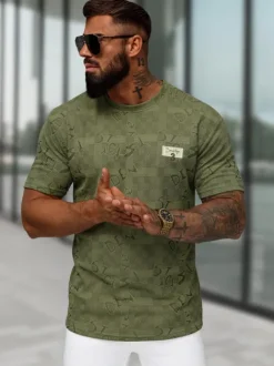Clearance Herren T-shirt O/QQ1568 Herren T-shirts Mit Print