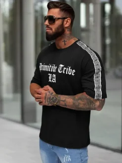 Clearance Herren T-shirt JS/8B1380/3 Herren T-shirts Mit Print