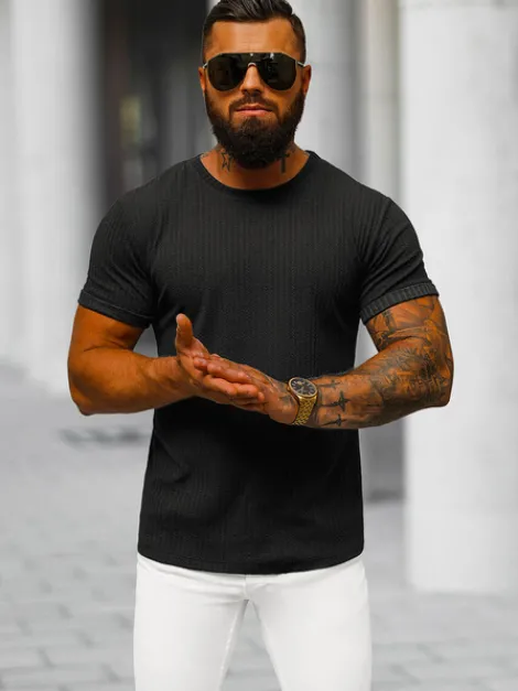 Fashion Herren T-shirt O/7766T Herren T-shirts Ohne Print