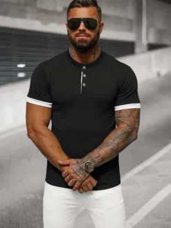 Outlet Herren T-shirt O/M011 Herren T-shirts Ohne Print