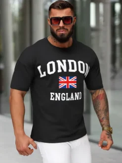 Fashion Herren T-shirt JS/8B1373/3 Herren T-shirts Mit Print
