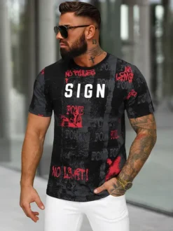 Clearance Herren T-shirt O/MPO3468 Herren T-shirts Mit Print