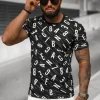 New Herren T-shirt JS/8T1196/3 Herren T-shirts Mit Print
