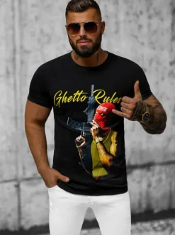 Fashion Herren T-shirt O/T129/3Z Herren T-shirts Mit Print