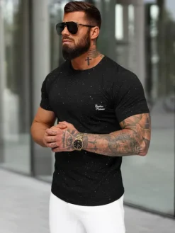 Fashion Herren T-shirt O/QQ1387 Herren T-shirts Mit Print