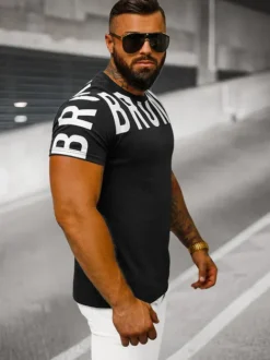 New Herren T-shirt O/8T1265/3 Herren T-shirts Mit Print