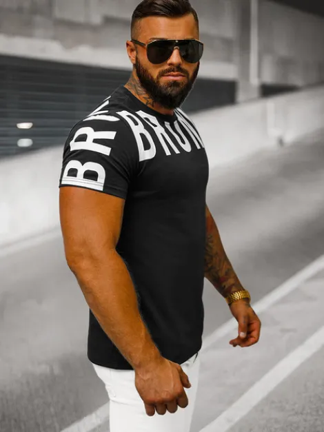 New Herren T-shirt O/8T1265/3 Herren T-shirts Mit Print