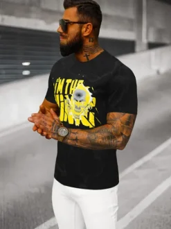New Herren T-shirt JS/Y70028Z Herren T-shirts Mit Print