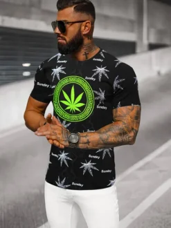 Fashion Herren T-shirt O/T139/3Z Herren T-shirts Mit Print