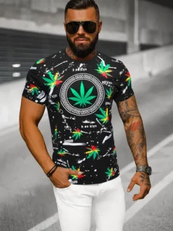 New Herren T-shirt O/T131/3Z Herren T-shirts Mit Print