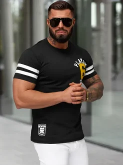 Online Herren T-shirt JS/8B1391/3 Herren T-shirts Mit Print