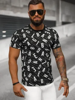 New Herren T-shirt JS/8T1196/3 Herren T-shirts Mit Print