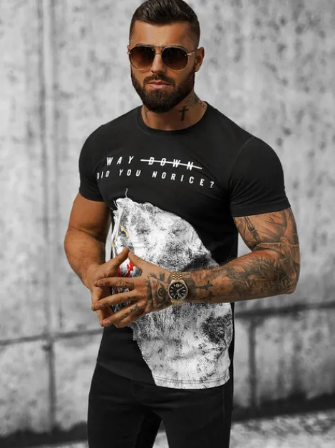 Hot Herren T-shirt O/T127/3Z Herren T-shirts Mit Print
