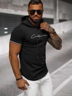 Clearance Herren T-shirt O/T7170 Herren T-shirts Mit Kapuze | T-shirts Ohne Print