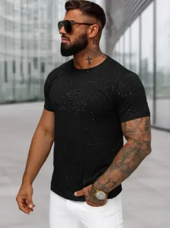 Clearance Herren T-shirt O/QQ1389 Herren T-shirts Mit Print