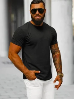 Fashion Herren T-shirt O/7766T Herren T-shirts Ohne Print
