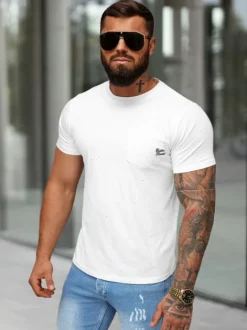 Clearance Herren T-shirt O/QQ1387 Herren T-shirts Mit Print