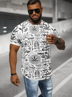 Discount Herren T-shirt O/P1347 Herren T-shirts Mit Print