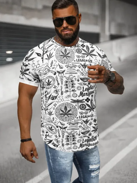 Discount Herren T-shirt O/P1347 Herren T-shirts Mit Print