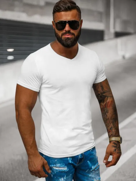 New Herren T-shirt JS/712007Z Herren T-shirts Ohne Print