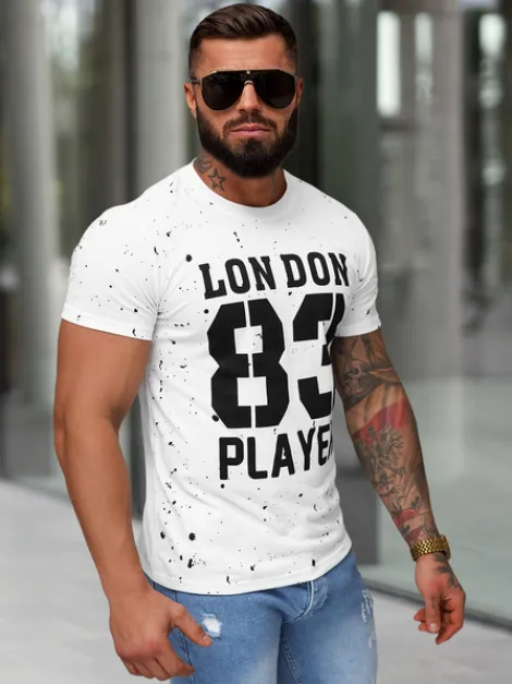Discount Herren T-shirt JS/8B1388/1 Herren T-shirts Mit Print
