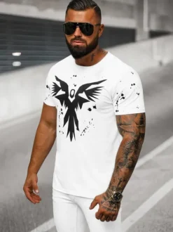 New Herren T-shirt O/T109/1Z Herren T-shirts Mit Print