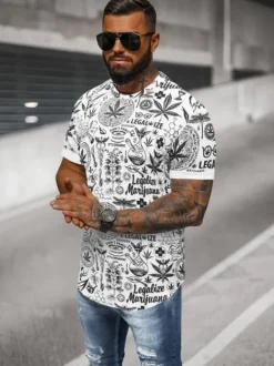 Discount Herren T-shirt O/P1347 Herren T-shirts Mit Print