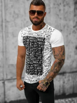 New Herren T-shirt O/T122/1Z Herren T-shirts Mit Print