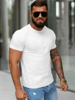Outlet Herren T-shirt O/QQ1390 Herren T-shirts Mit Print
