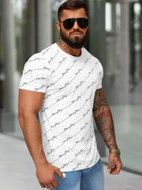 New Herren T-shirt O/QQ1323 Herren T-shirts Mit Print