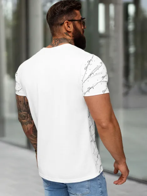 New Herren T-shirt O/QQ1323 Herren T-shirts Mit Print