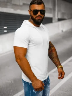 New Herren T-shirt JS/8T89/1 Herren T-shirts Mit Kapuze | T-shirts Ohne Print
