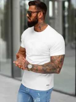 Outlet Herren T-shirt O/QQ1390 Herren T-shirts Mit Print