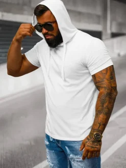 New Herren T-shirt JS/8T89/1 Herren T-shirts Mit Kapuze | T-shirts Ohne Print