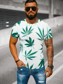 New Herren T-shirt O/BL54 Herren T-shirts Mit Print