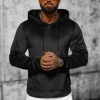 Discount Herren Velours Kapuzenpullover JS/8B1170/3 Herren Sweatshirts Ohne Print | Kapuzenpullover