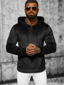 Discount Herren Velours Kapuzenpullover JS/8B1170/3 Herren Sweatshirts Ohne Print | Kapuzenpullover