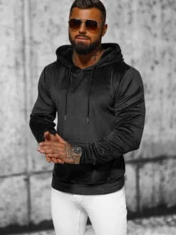 Discount Herren Velours Kapuzenpullover JS/8B1170/3 Herren Sweatshirts Ohne Print | Kapuzenpullover