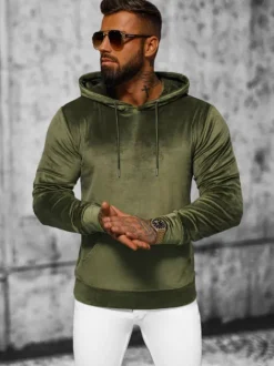 Sale Herren Velours Kapuzenpullover JS/8B1170/29 Herren Sweatshirts Ohne Print | Kapuzenpullover