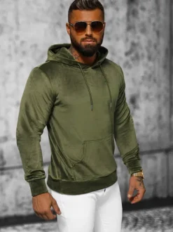 Sale Herren Velours Kapuzenpullover JS/8B1170/29 Herren Sweatshirts Ohne Print | Kapuzenpullover