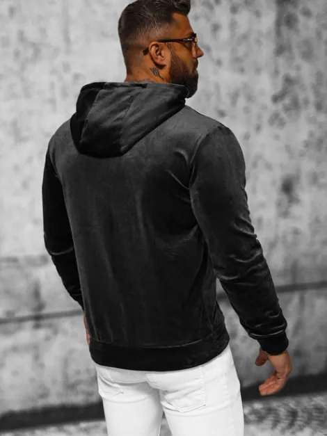 Clearance Herren Velours Kapuzenpullover JS/8B1168/3 Herren Kapuzenpullover | Sweatjacken