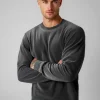 Hot Herren Velours Sweatshirt Anthrazit JS/8B1166/6 Herren Sweatshirts Ohne Print | Sweatshirts Ohne Kapuze