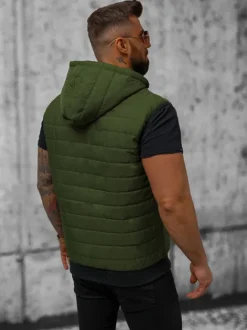 Hot Herren Weste JS/MY88 Herren Kapuzenwesten | Steppwesten