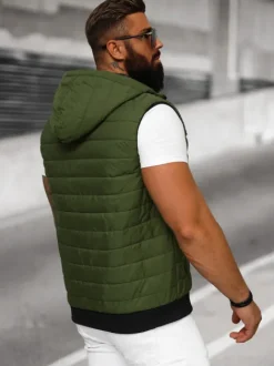 Hot Herren Weste JS/MY88Z Herren Kapuzenwesten | Steppwesten