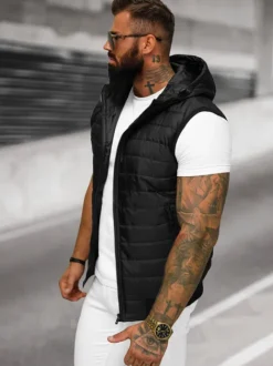 Discount Herren Weste JS/MY88Z Herren Steppwesten | Kapuzenwesten